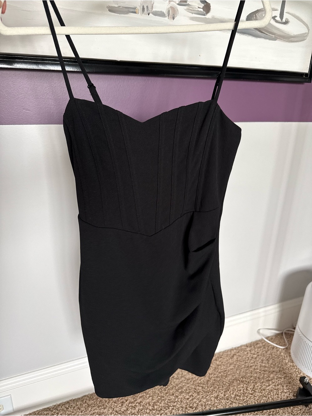 Lulu's Black Spaghetti-Strap Mini Dress